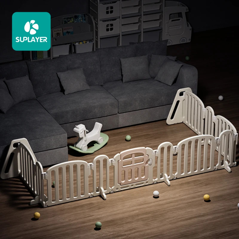 DIY Customizable Odorless Children Safety Plastic Fence Latest Infant Playyard Indoor Folding Play Yard Kids Playpens For Baby