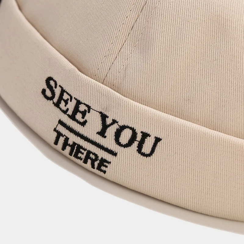 Korean new embroidery See YOU  landlords hat fashion unisex adjustable size hip-hop skull hat