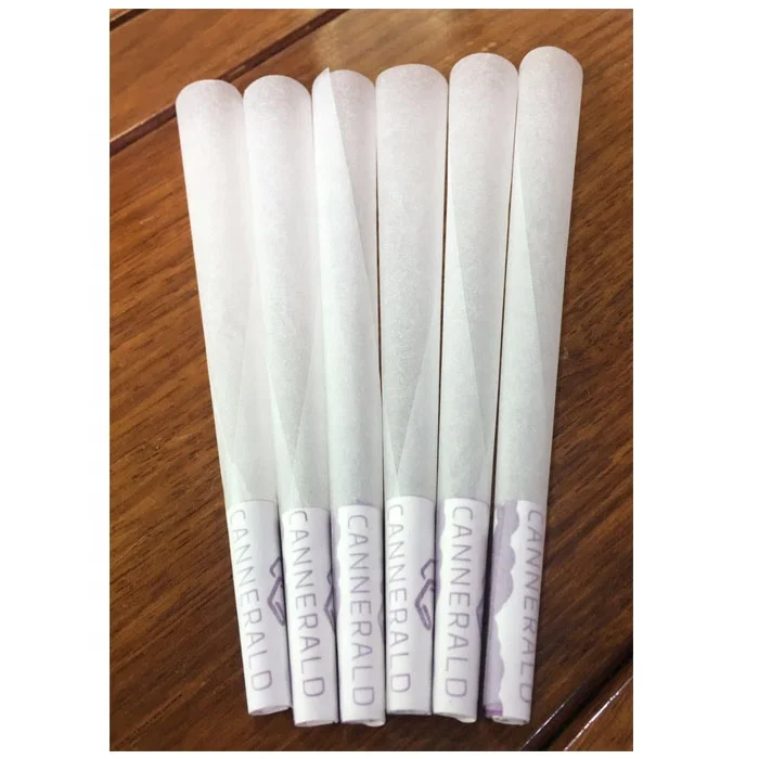 Белые бумажные конусы с принтом логотипа на заказ большого размера 109x26mm