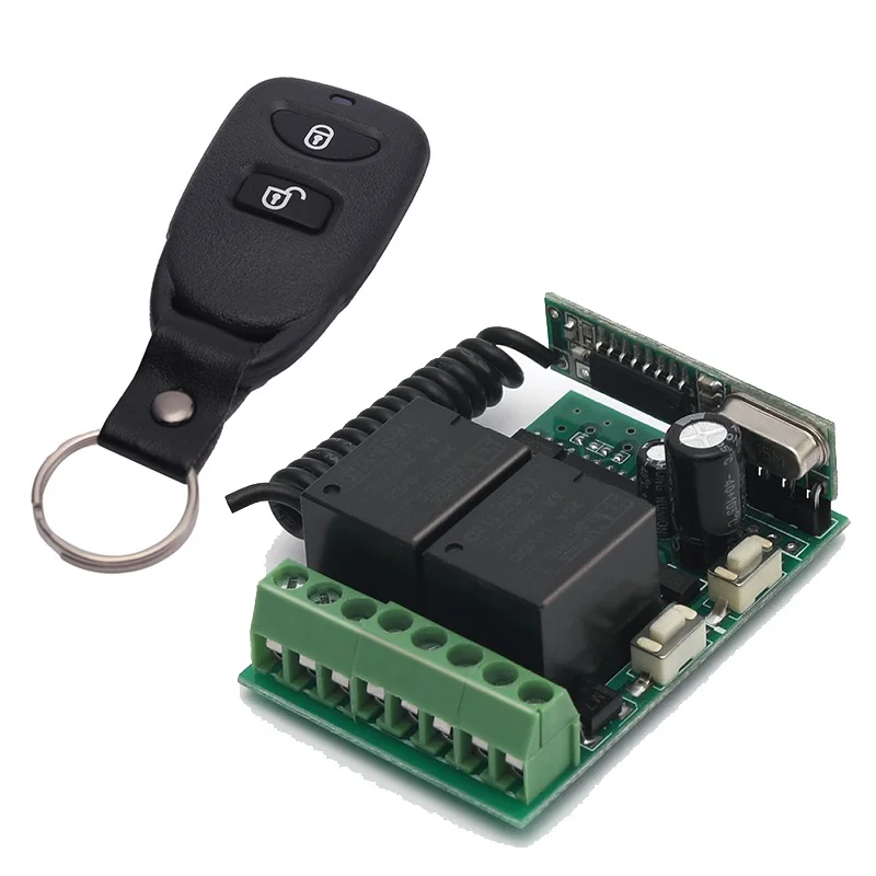 Mini Size Universal 12V 2 Channel  Wireless Relay Switch Controller  DC Motor Control Switch Kit