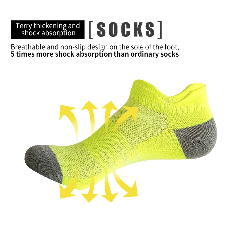 Sports Male Running Socks Female Shallow Mouth Fitness Thin Short Deodorant Socks Pressure Crew Socks