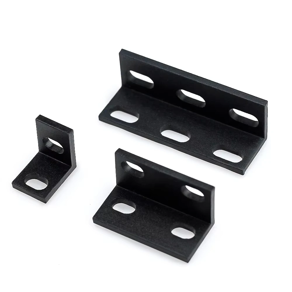 Lot Single Double Triple Universal L Type Support Brackets Fitting Angle Connector for Aluminium Profile