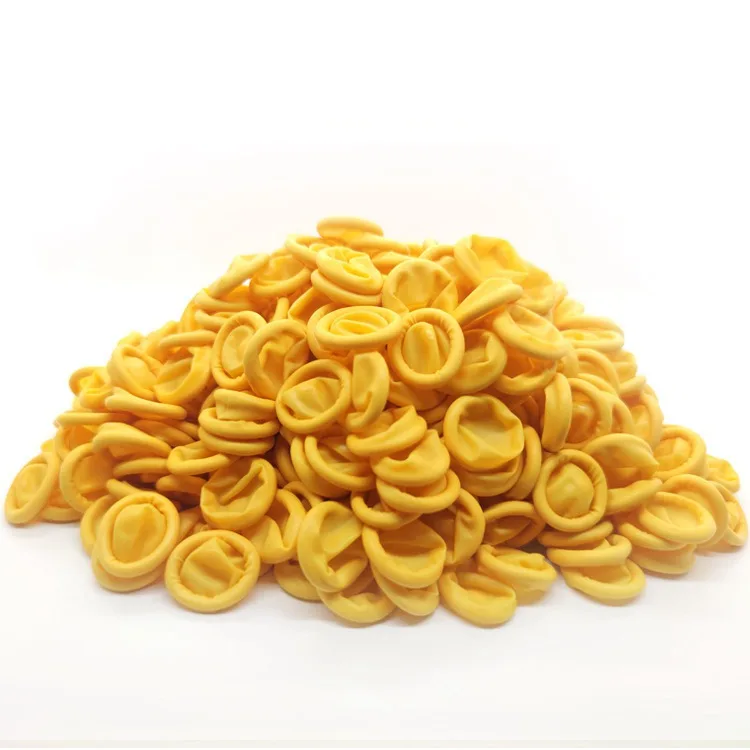 Professional Manufacture Cheap Beige Finger Cot Product Latex Finger Cot