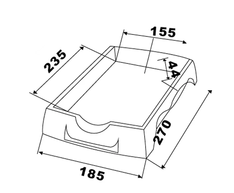 Wholesale High Quality Plastic Flat Eyewear Shop Job Tray Lab Tray For Optical Eyeglass Turnover Box