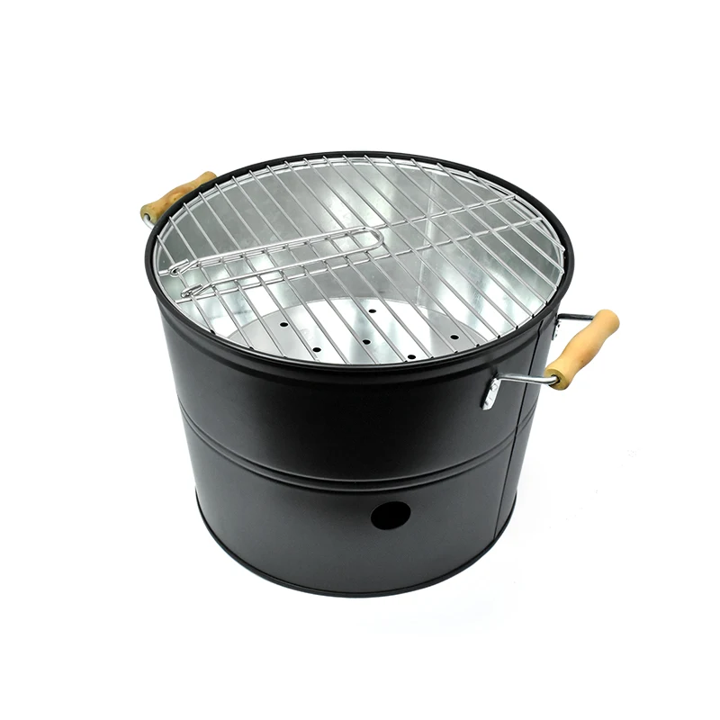 New Outdoor Camping Barbecue Grill Charcoal Smoker BBQ Bucket