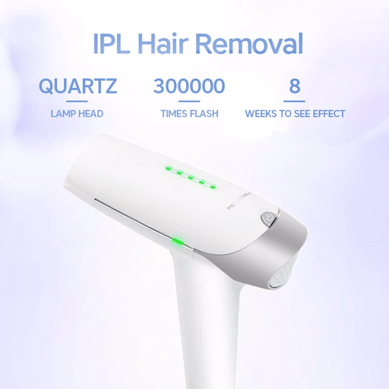 Diode Laser Hair Removal Device. 300000 Shoots Painless Permanent Laser Epilator For Women Men Whole Body Hair Removal