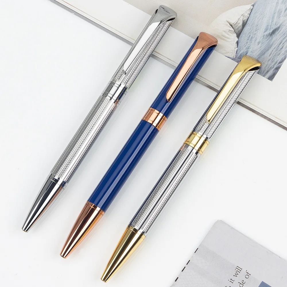XINMEI Creative ballpoint pen multi-color rotary electroplated engraved gift pen commercial advertising metal pen