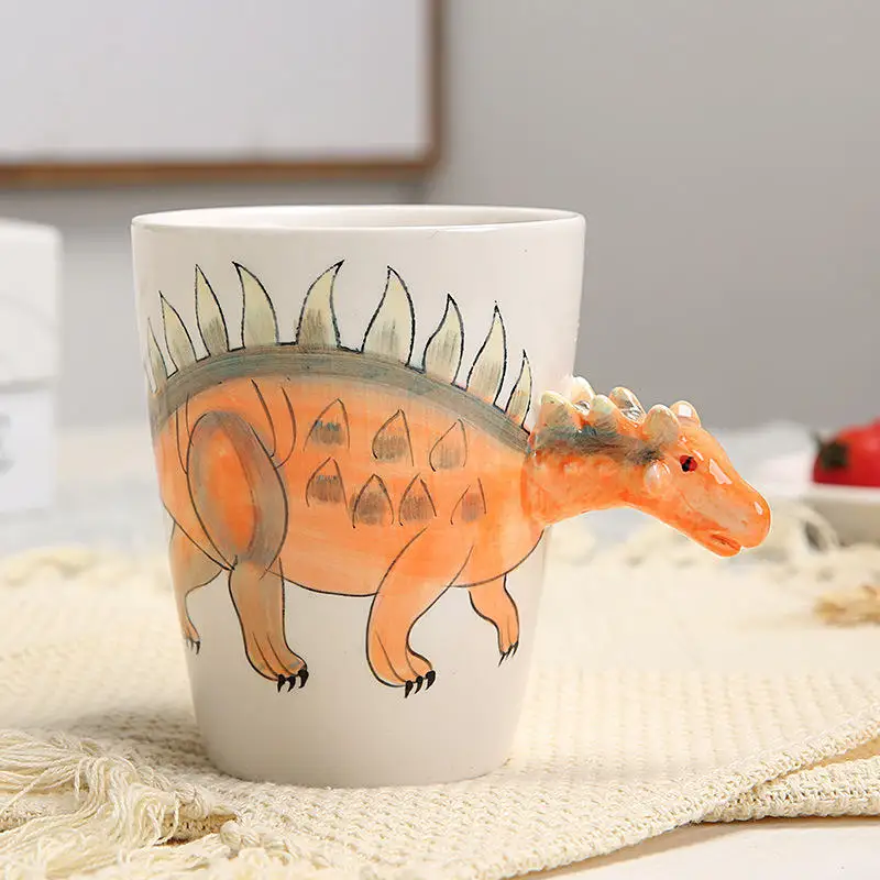 Modern Restaurant Nordic Creative Sublimation Fambe Cover Cartoon Latest Supply Super High Quality Ceramic Ceramic Animal Cup