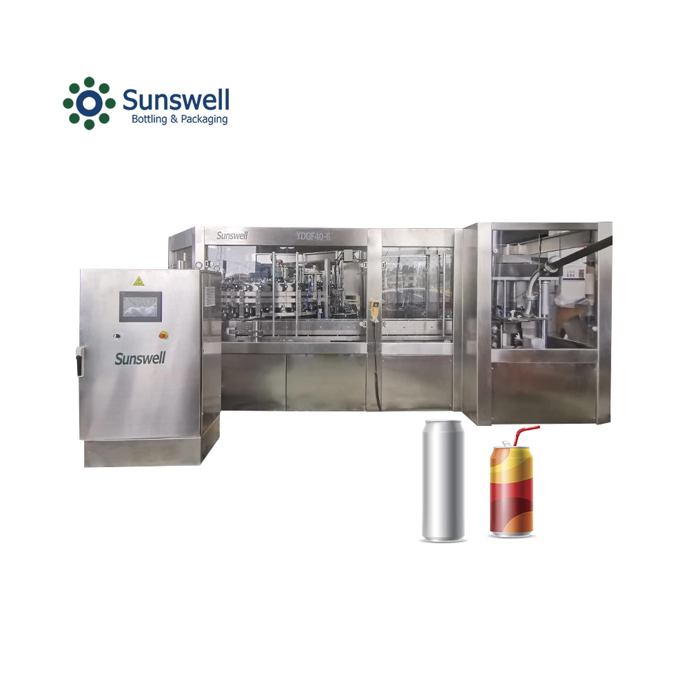 Aluminum tin can automatic filling machine soft drink production line