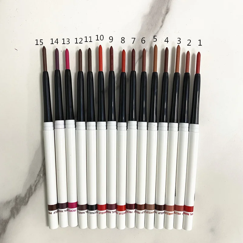 High Quality Retractable Cream Lip Liner Private Label High Pigment Matte Lipliner Make Your Own logo Waterproof Lip Liner