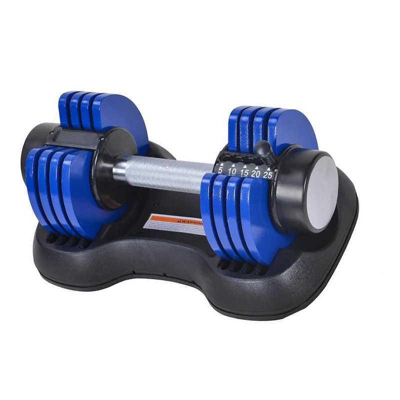 5 in 1 Home Gym Strength Training Fitness Dumbbell Weight Lifting Dumbbell  5lb 10lb 15lb 20lb 25lb Adjustable Dumbbell