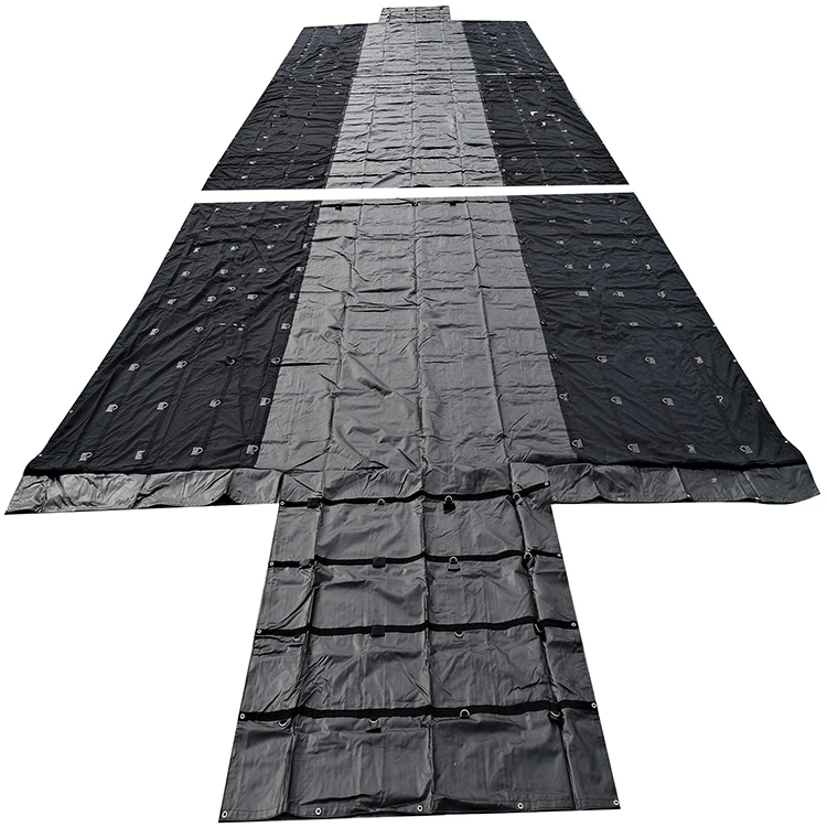Lumber Tarp with Reflective Strips for Visibility/Tarp for Lumber Yard Security/Lumber tarp for outdoor storage