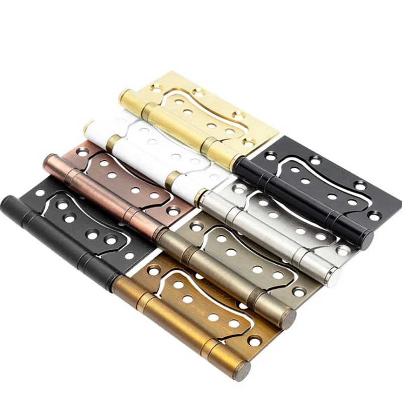 ss304 butterfly flush sub mother door hinge with two ball bearing