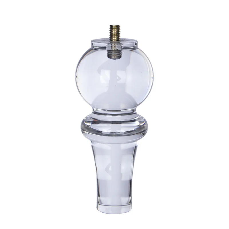 Acrylic furniture legs Transparent crystal feet Modern furniture accessories Sofa legs Dining table Cabinet legs