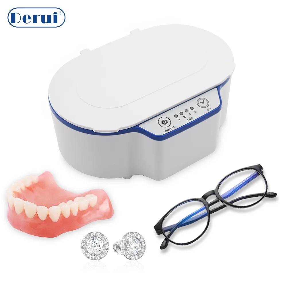 Portable Household Mini 600ml Jewelry Teeth Machine Glasses Tooth Ultrasonic Cleaner