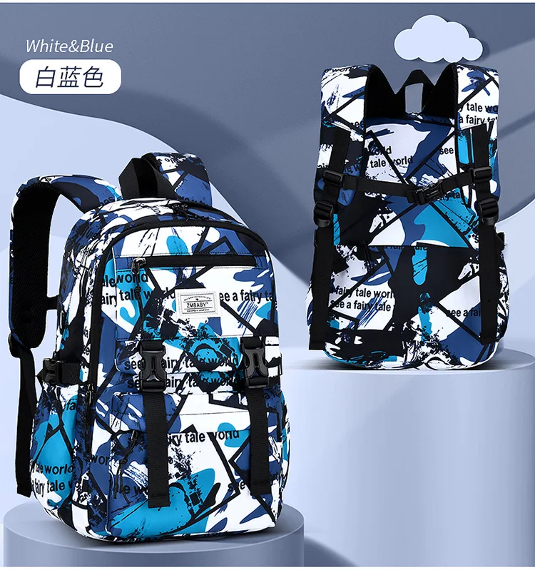 Tianjin Travel Waterproof Anti Theft Canvas School Bag kids backpack school bags for teenagers