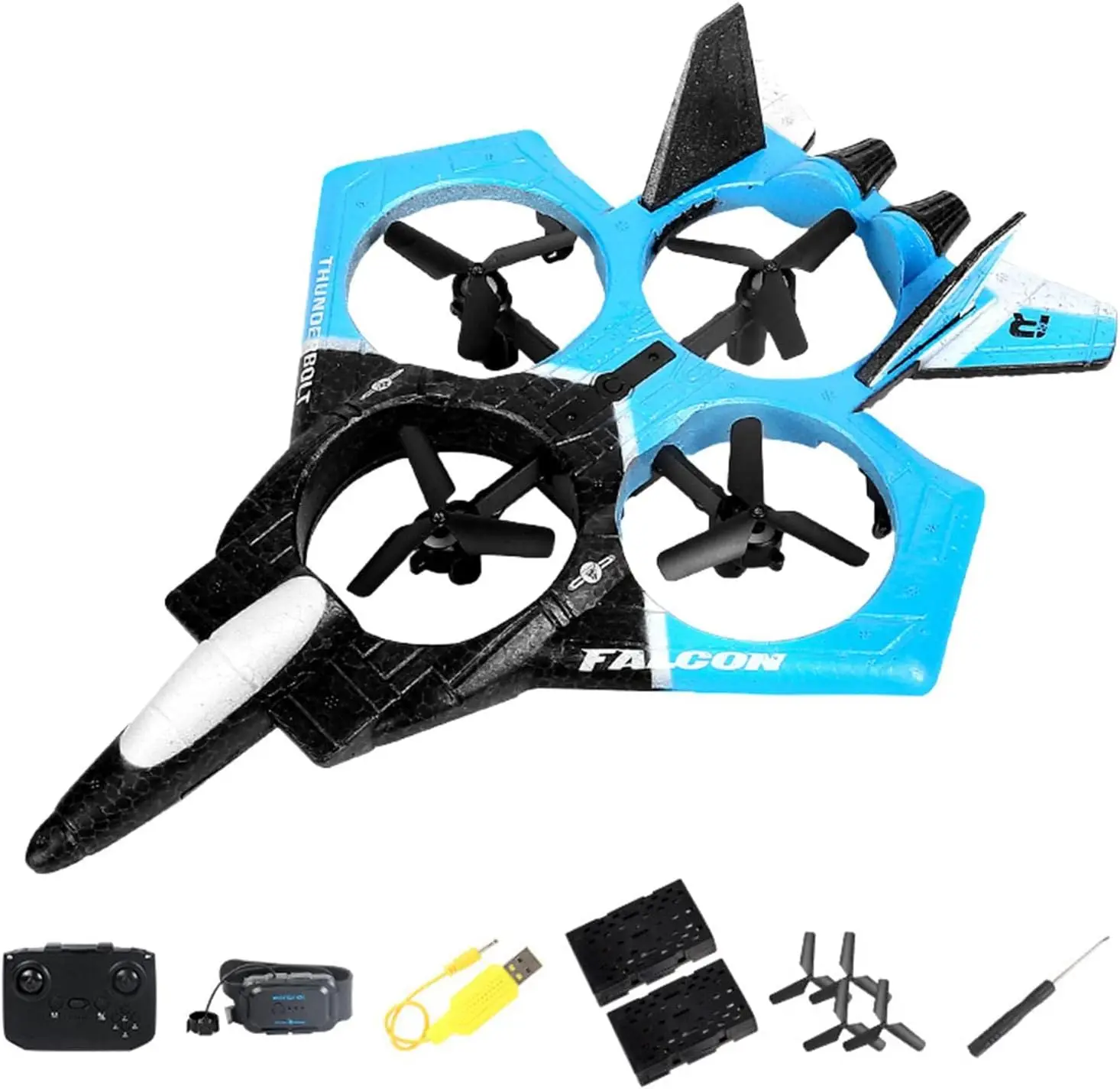 2.4G Custom EPP 6 Channels Remote Control Four Rotor Fighter for Kids Auto Return 360 Degree RC Aircraft Toys