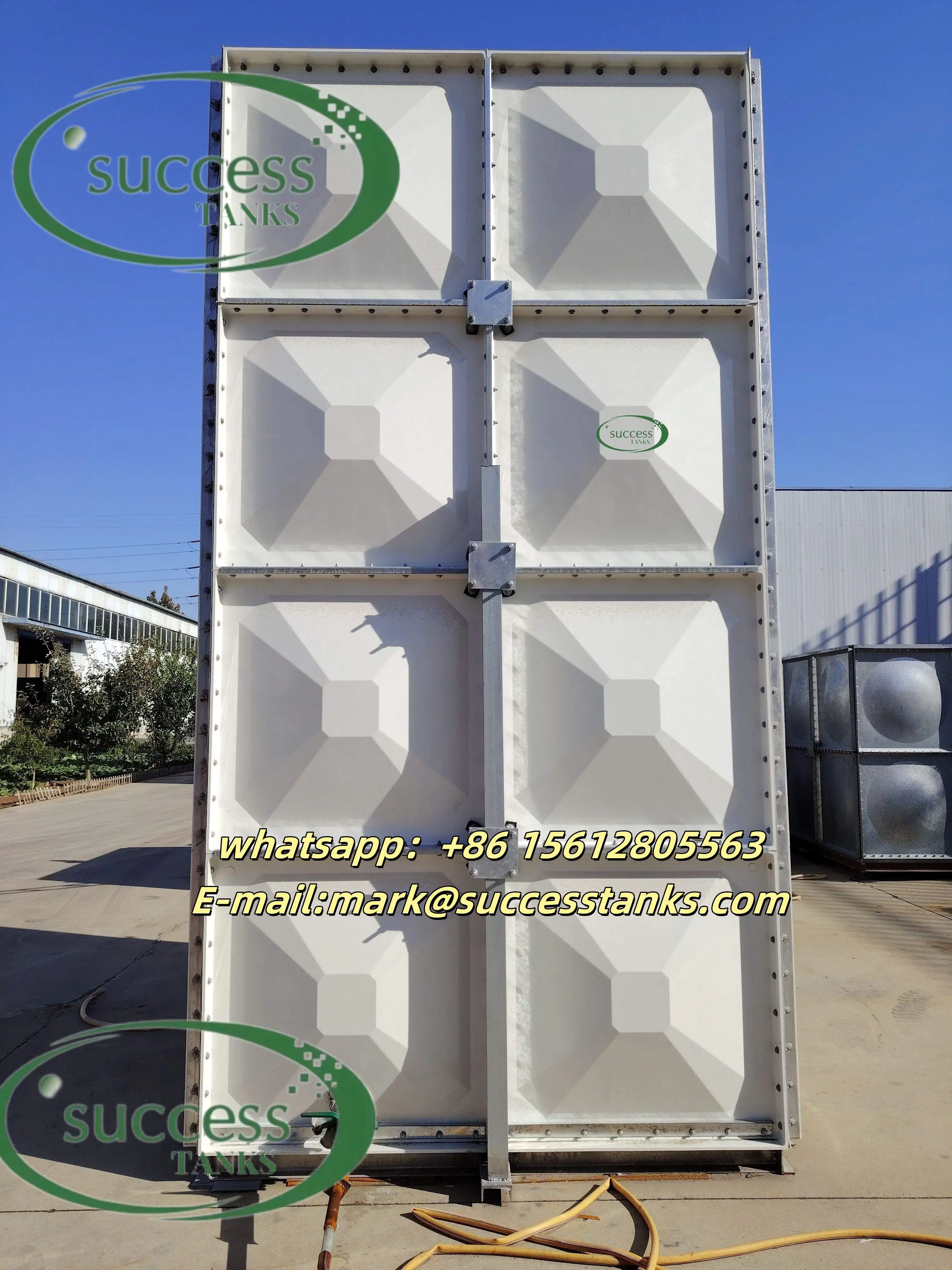 50000 Liters Gallon Cheap Fiberglass FRP GRP SMC Plastic Rectangular Potable Water Tank Manufacture Price