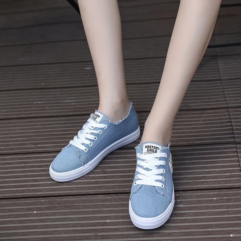 Nice design girls shoes fashion casual women canvas shoes