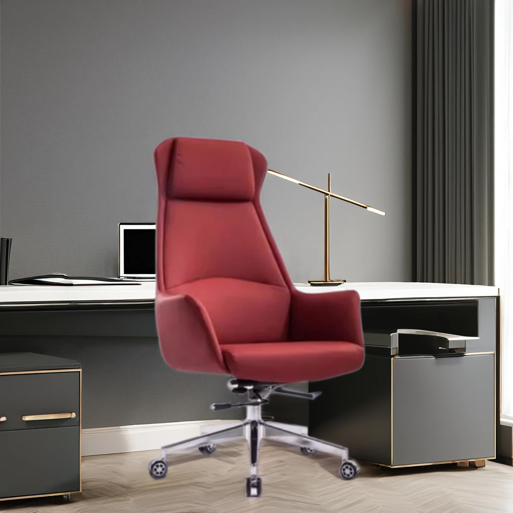 Red office chair Best leather office chair for low back pain comfortable sedentary office chair