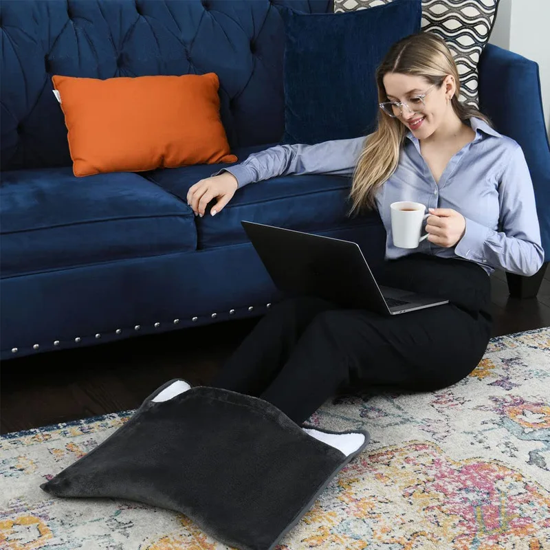 110V 65W Home Single Infrared Physiotherapy Electric Foot Heating Pad for Winter