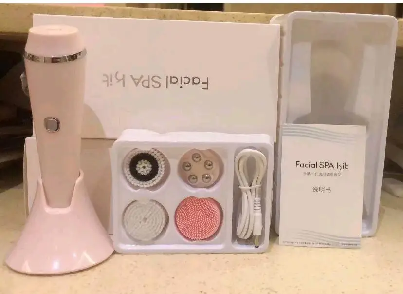 
Electric Facial Pore Cleaner Massage Brush Silicone Face Cleansing Brush Skin Care Facial Deep Cleaning Waterproof 