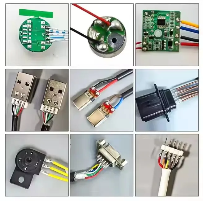 Полуавтоматический USB-соединитель электрический кабель паяльная машина для USB-провода изготовления оловянных печатных плат светодиодный робот-сварочный аппарат