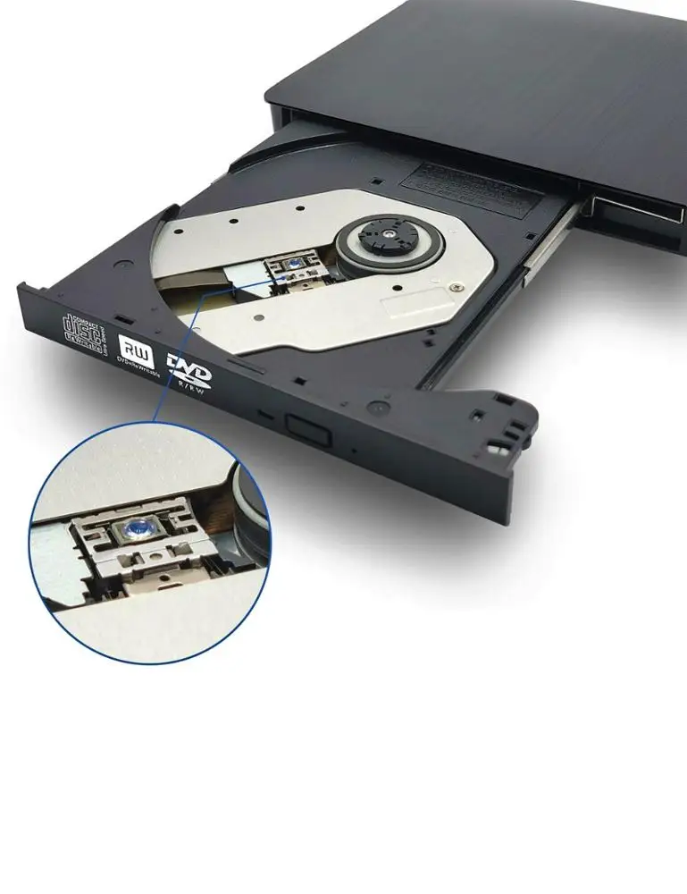  Новинка горячая Распродажа поддержка горячего разъема внешний черный CD USB3.0 ноутбук DVDRW