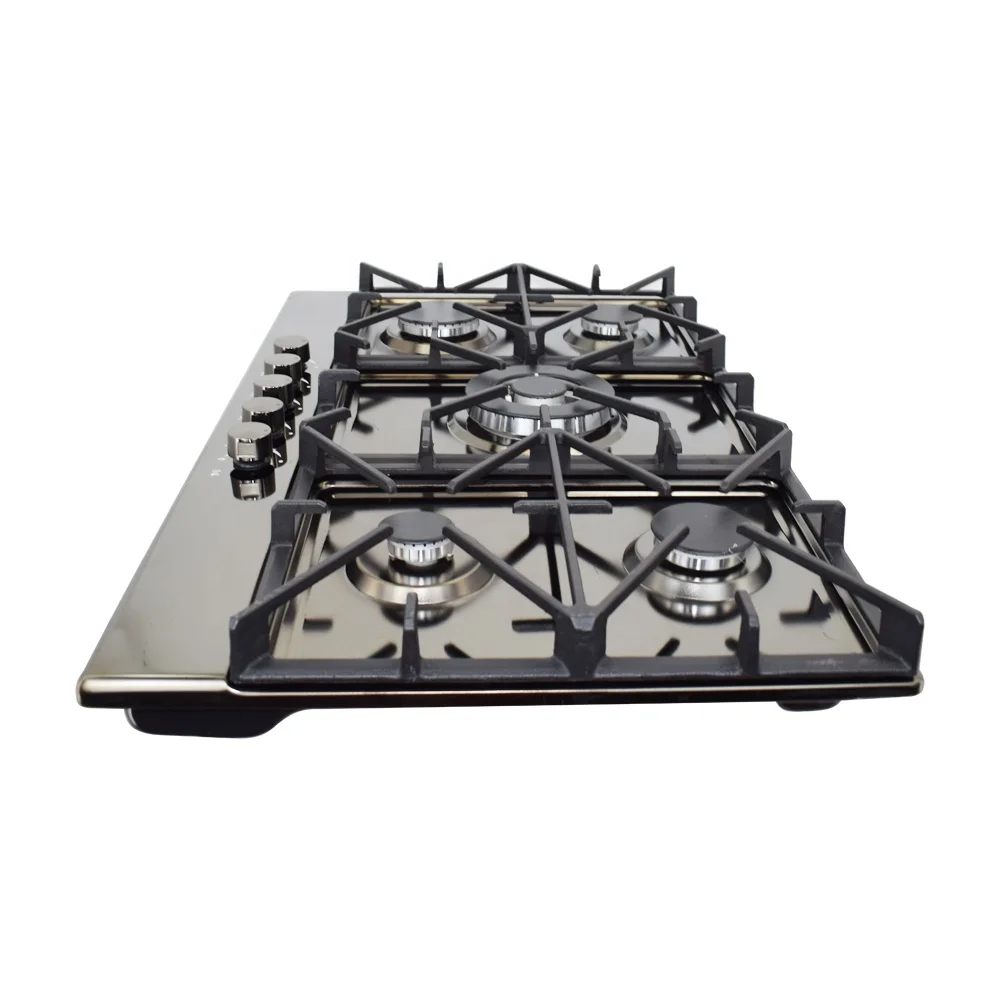900 мм тяжелая чугунная горелка настольная газовая плита Легкая очистка чугунная газовая плита Встроенная газовая плита