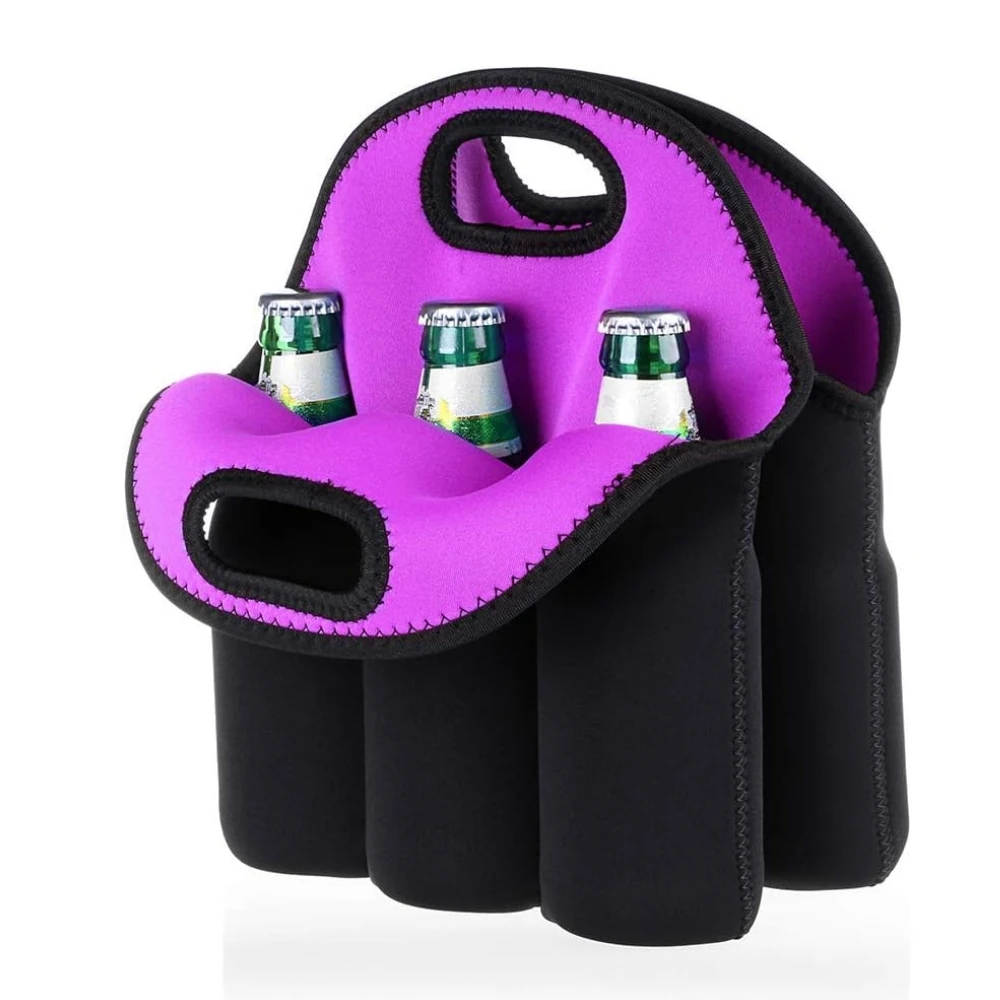 6 Pack Beer Carrier Beer Holder Insulated Neoprene Beer Bottles Carrier Cooler Holder