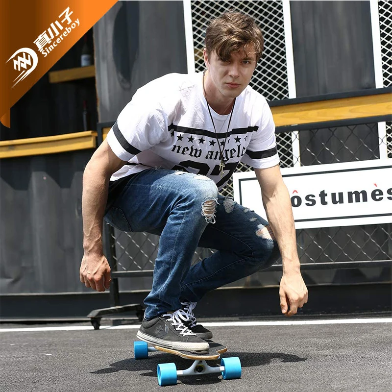 41 inch Customized Maple with Abec-9 bearing Wheels Skateboard Longboard for Teenagers OEM long skateboard