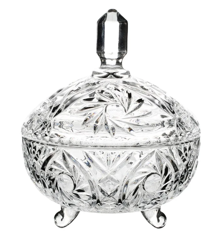 Wholesale Crystal Clear Glass Sugar Jar Sugar Bowl Glass Candy food storage Jars with Lid