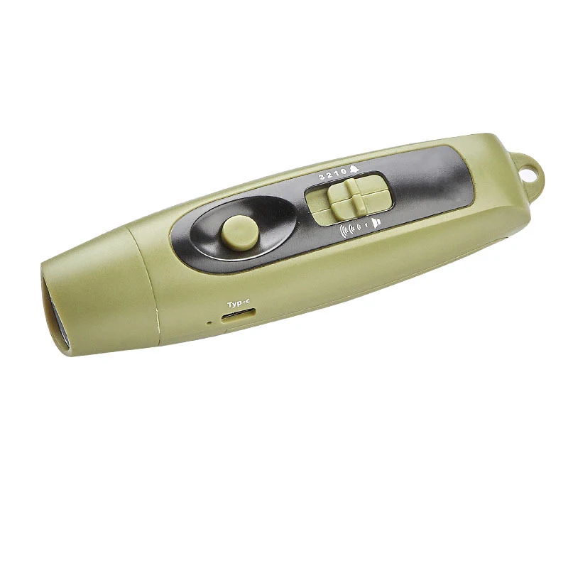 Three voice USB rechargeable electronic whistle sports referee coaches whistle Pet pigeon training electronic whistle with light