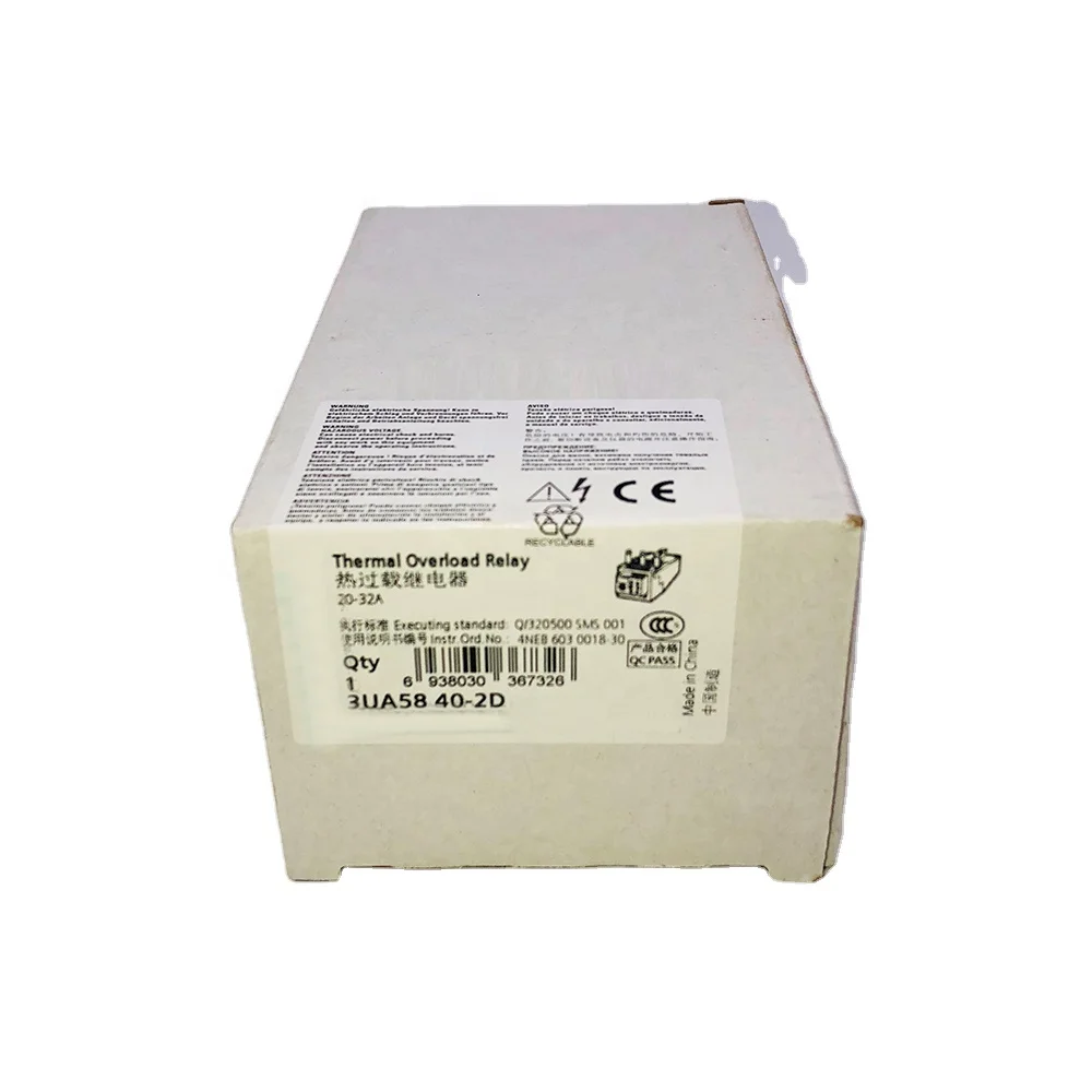3UA5840-2D реле термической перегрузки 3UA58 40-2D 20-32A Быстрая доставка работает идеально высокого качества