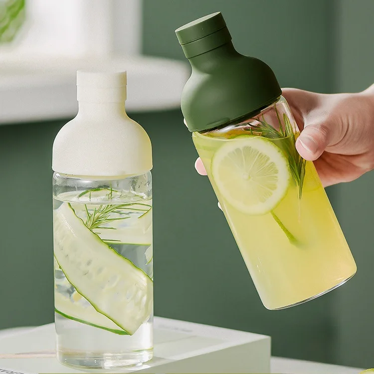 Cold Brew Ice Coffee Juice Tea Water Drinking Infuser Heat-resistant Glass Bottle Cup Pitcher Kettle Beverages Maker With Filter