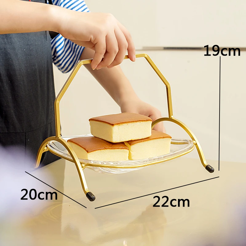 Dessert Holder Stand Display Desktop Dessert Display Stand Gold for Hotel Restaurant Metal Cake Stands for Wedding Cakes Stocked