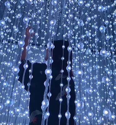 Волшебный цвет 360 градусов 3D прозрачный мини точечный источник света