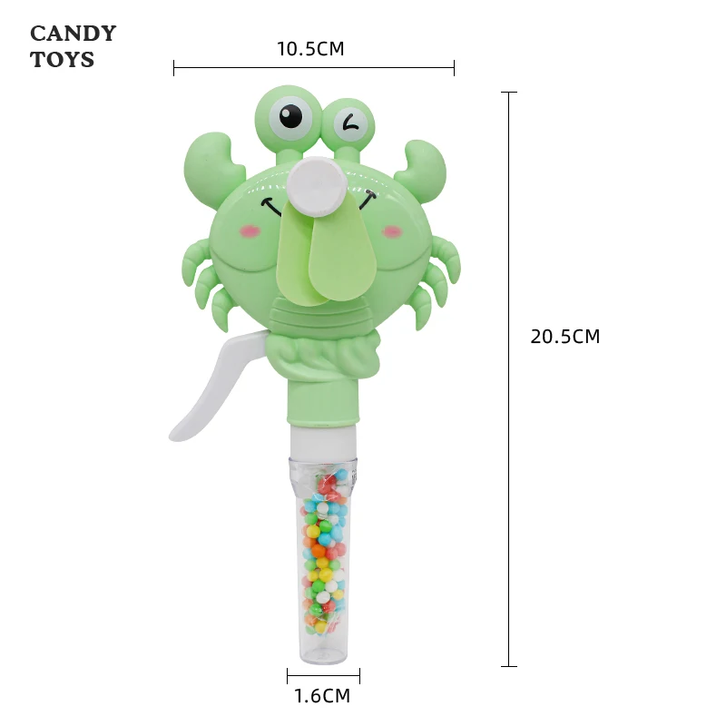 Shantou manufacturer plastic hand fan toys and candy