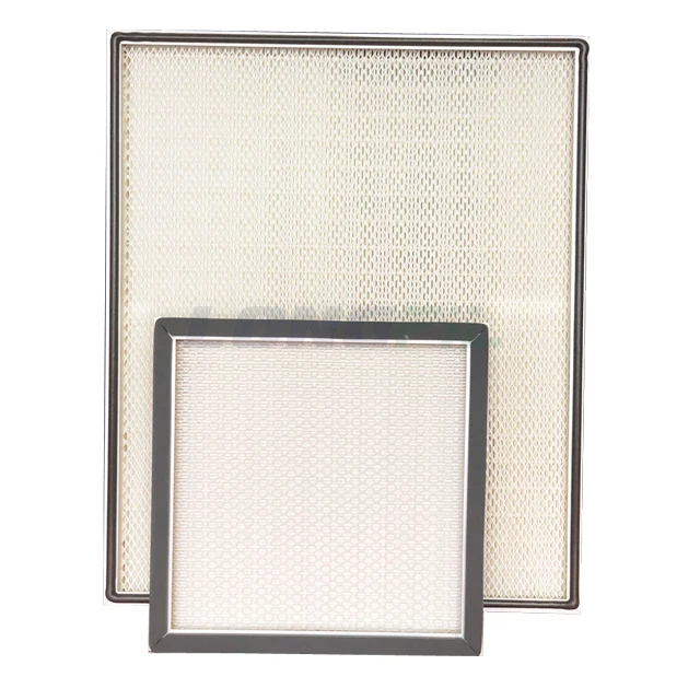 Industry Use Air Filter H13 H14 GMP ISO 610*610 592*592 Manufacturer Factory Price Mini Pleat HEPA Filter for Clean Room