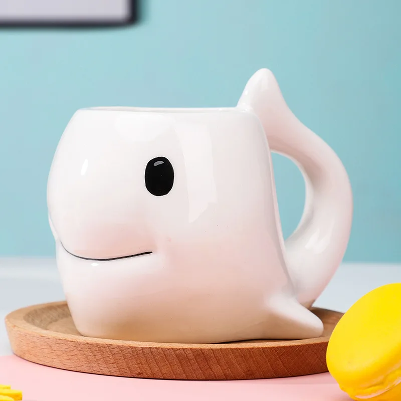 Симпатичная керамическая кофейная кружка E-co 3D с мультяшным