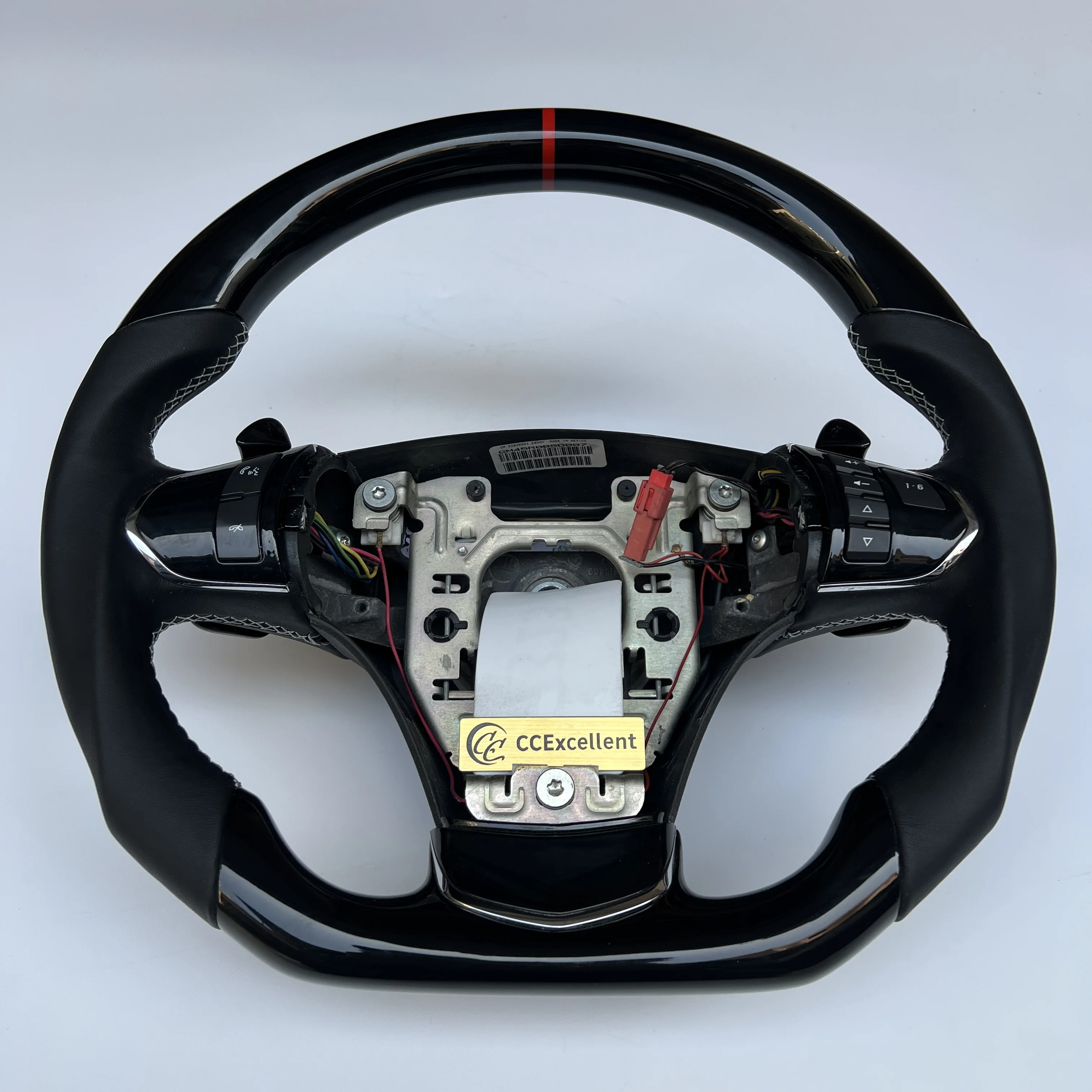 High quality carbon fiber steering wheel for Corvette C6 ZR1 Z06 steering wheel with LED light alcantara leather