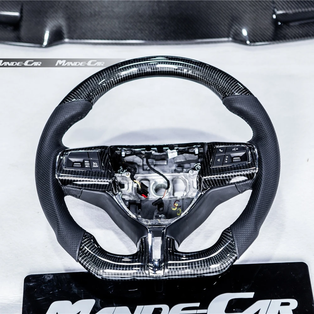 Carbon Fiber With leather Steering wheel For Maserat Levante Ghibli Quattroporte Car Vehicle Accessories
