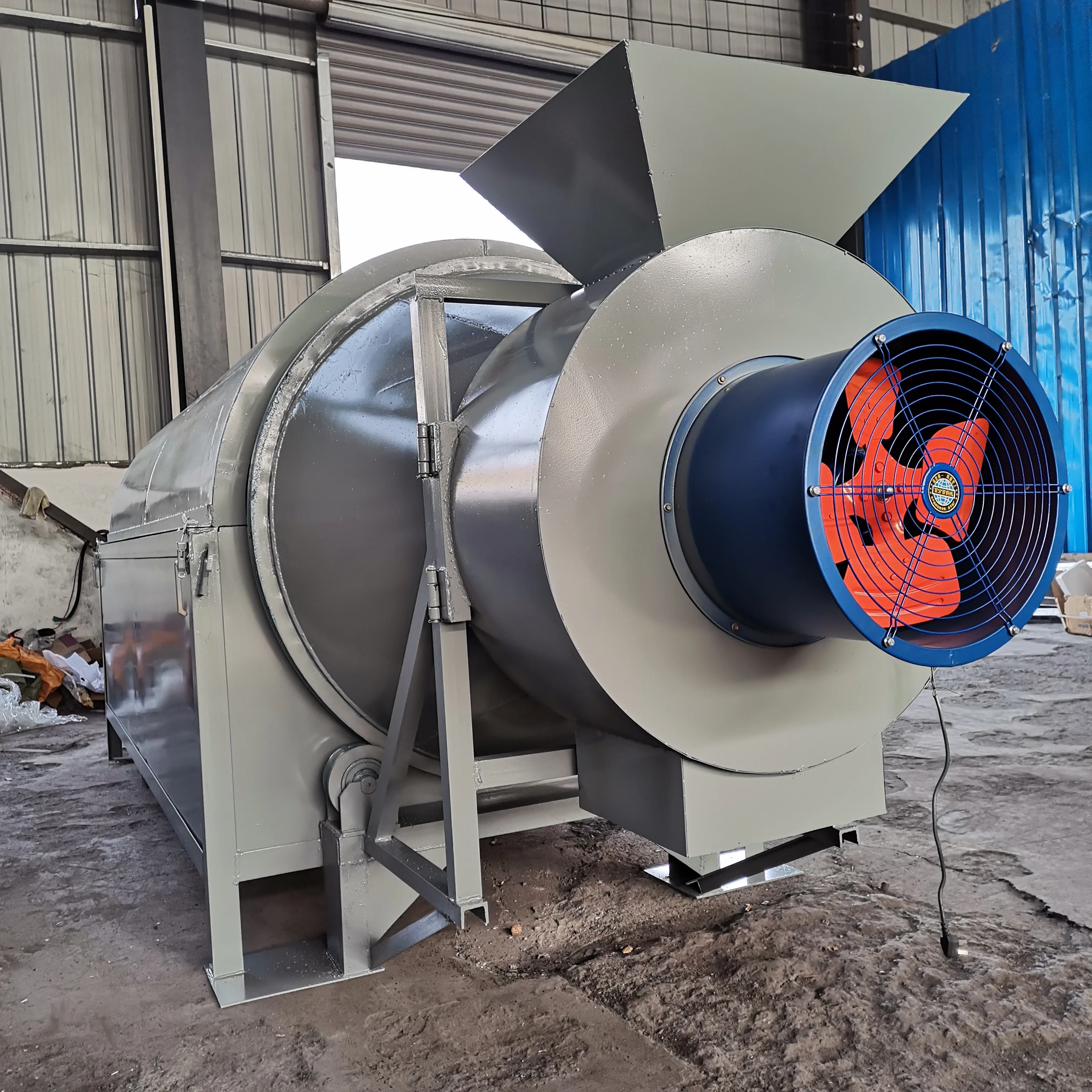 industrial pet food corn rotary paddy wheat grain drum dryer price chili spice sludge sand manure sawdust biomass drying machine