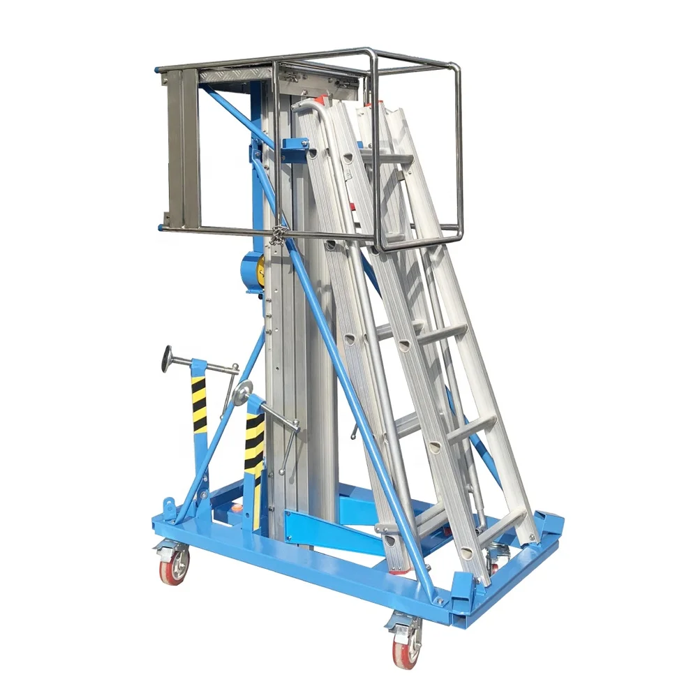 120kg Portable Manual Telescopic Aluminum Lift Platform