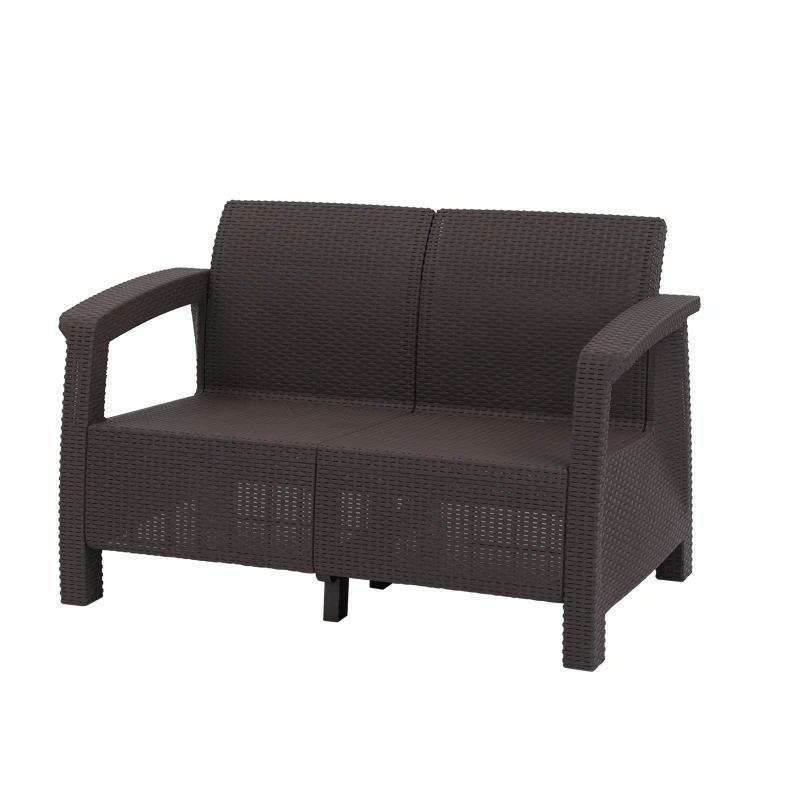 Лидер продаж, современный инъекционный стиль, лучший продавец, садовый уличный ротанговый диван, пластиковый диван, набор мебели