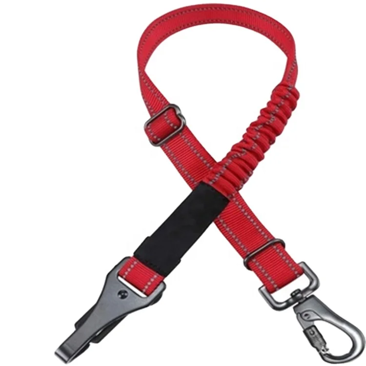 Best Quality Elastic & Durable Car Harness Retractable Dog Car Seat belt Adjustable Nylon Pet Seat Safety Belt for Vehicle