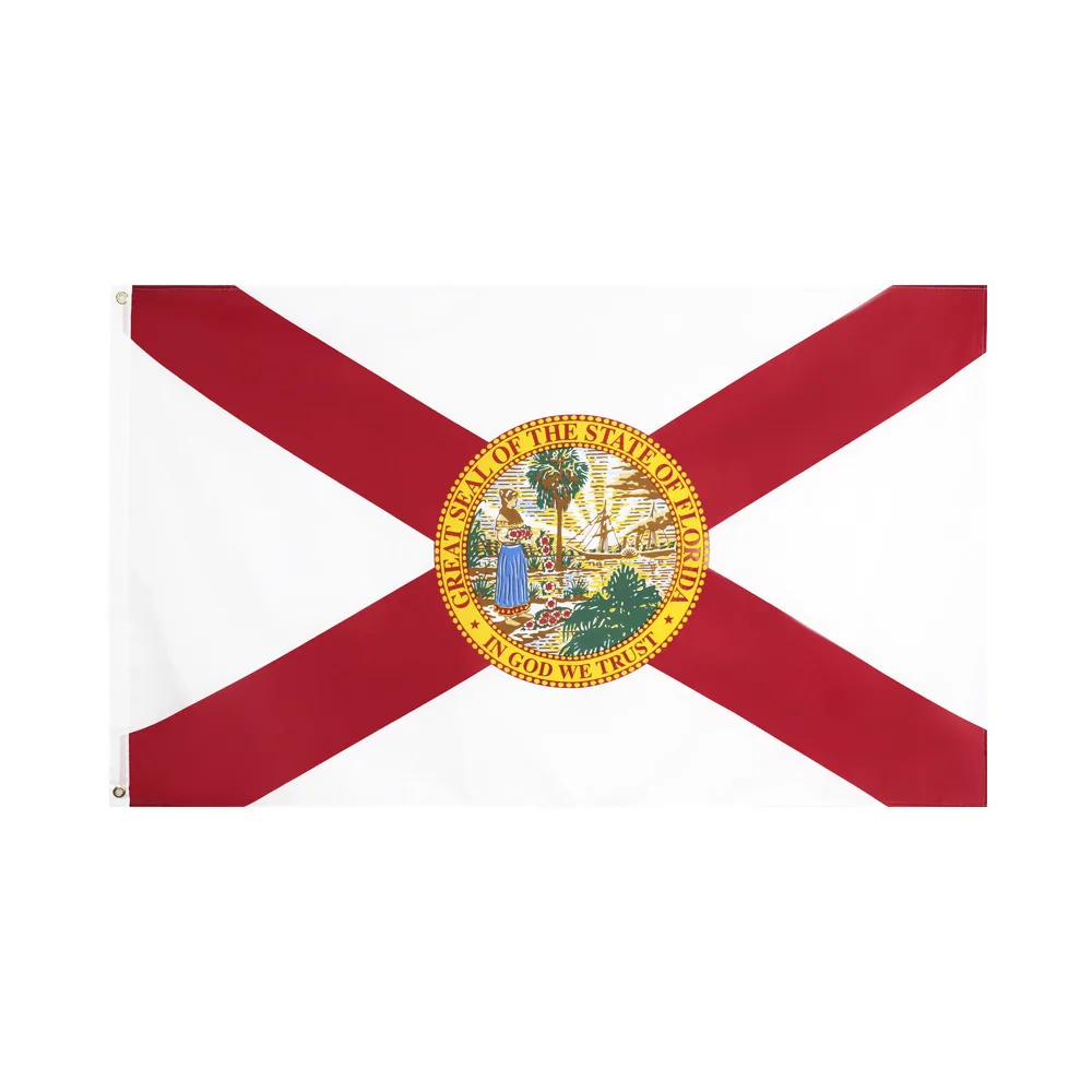 Custom Polyester Double Stitched 3x5Ft Florida Sates FL Flags