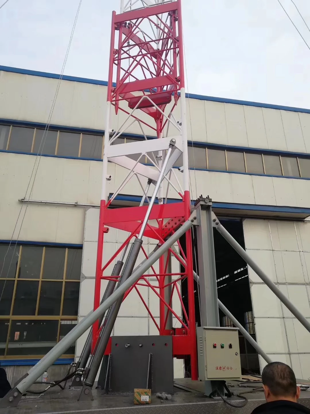 Vehicle Trailer Telescopic Antenna Mast Pole Electric or Crank up fo 4G 5G Telecom Communication