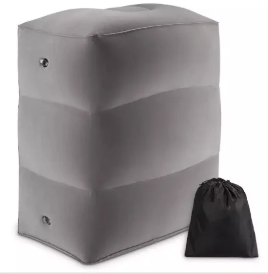 
Pvc Kids Flight Sleeping Footrest Resting Pillow On Airplane Car Bus Inflatable Travel Foot Rest Pillow 