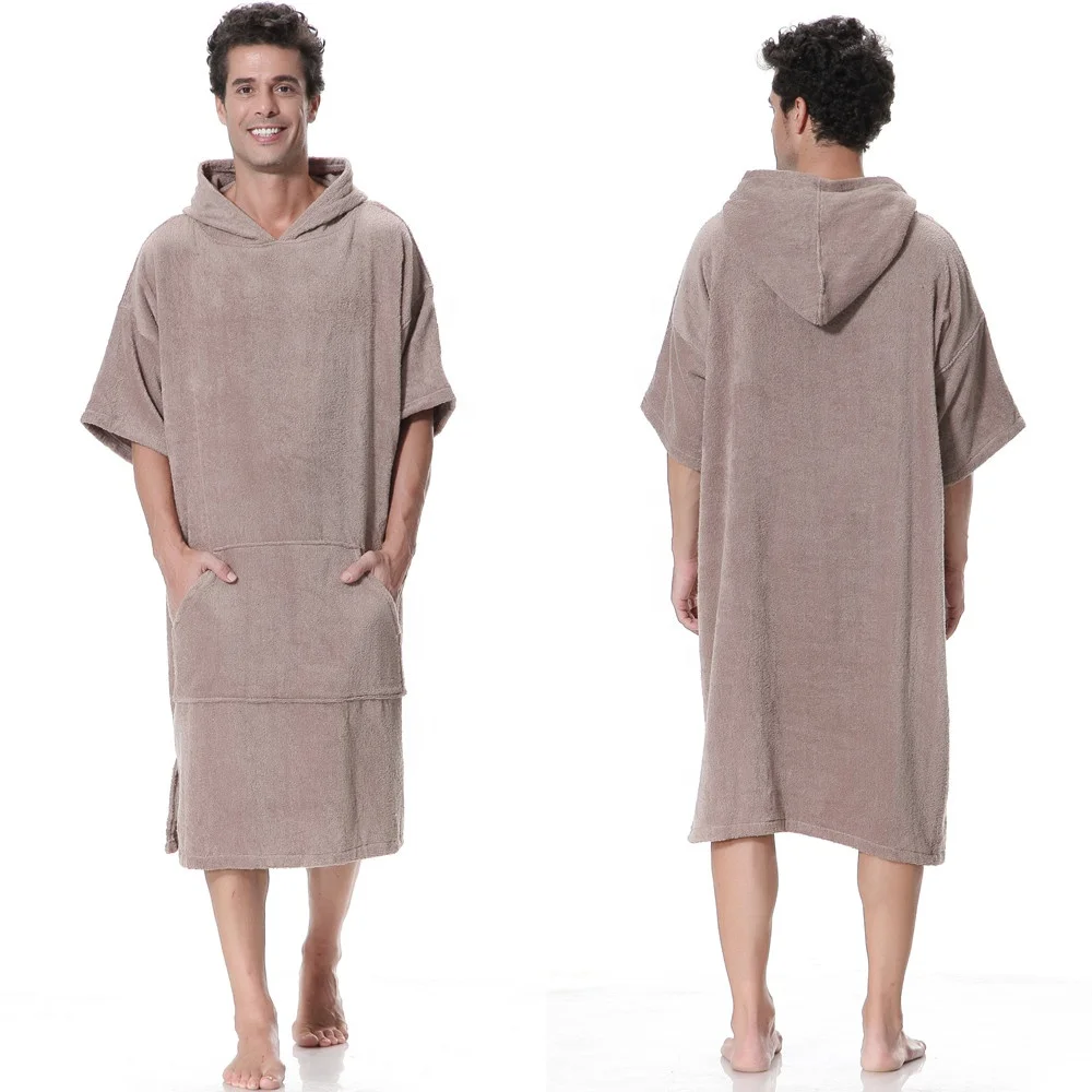 Wholesale Beach Towel Surf Changing Robe Hooded Poncho Towel for Beach,Swimming,Surfing
